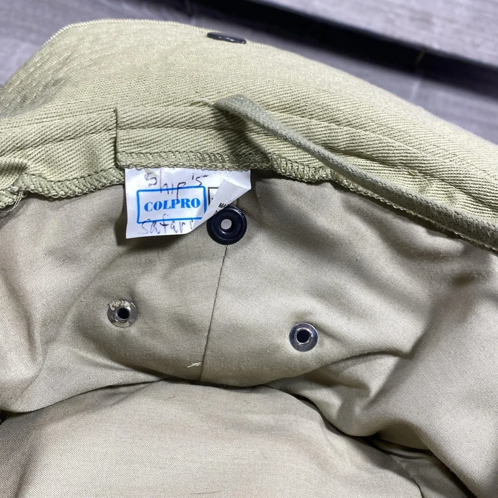 Abercrombie &‎ Kent Hat Boonie  Mens 7 1/2 Beige Safari Wide Brim Cotton